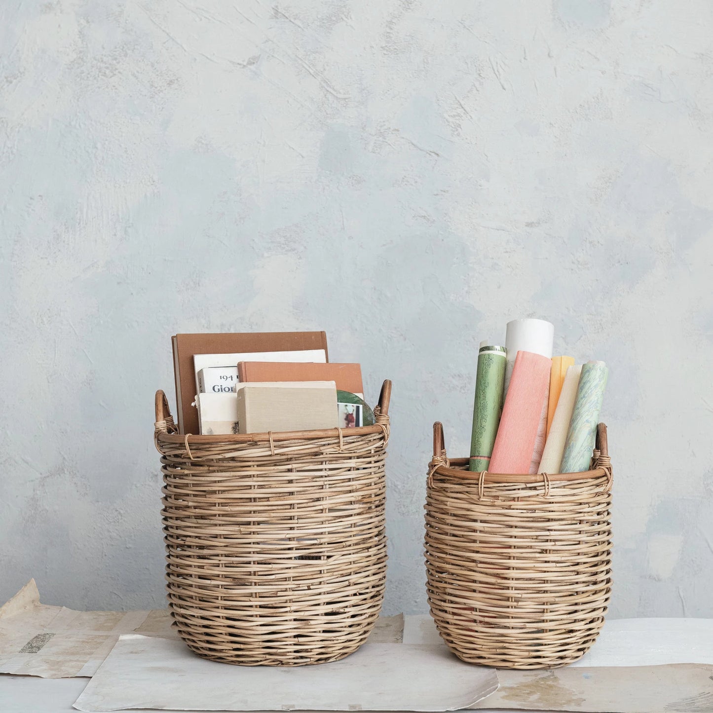 Hand Woven Rattan Basket