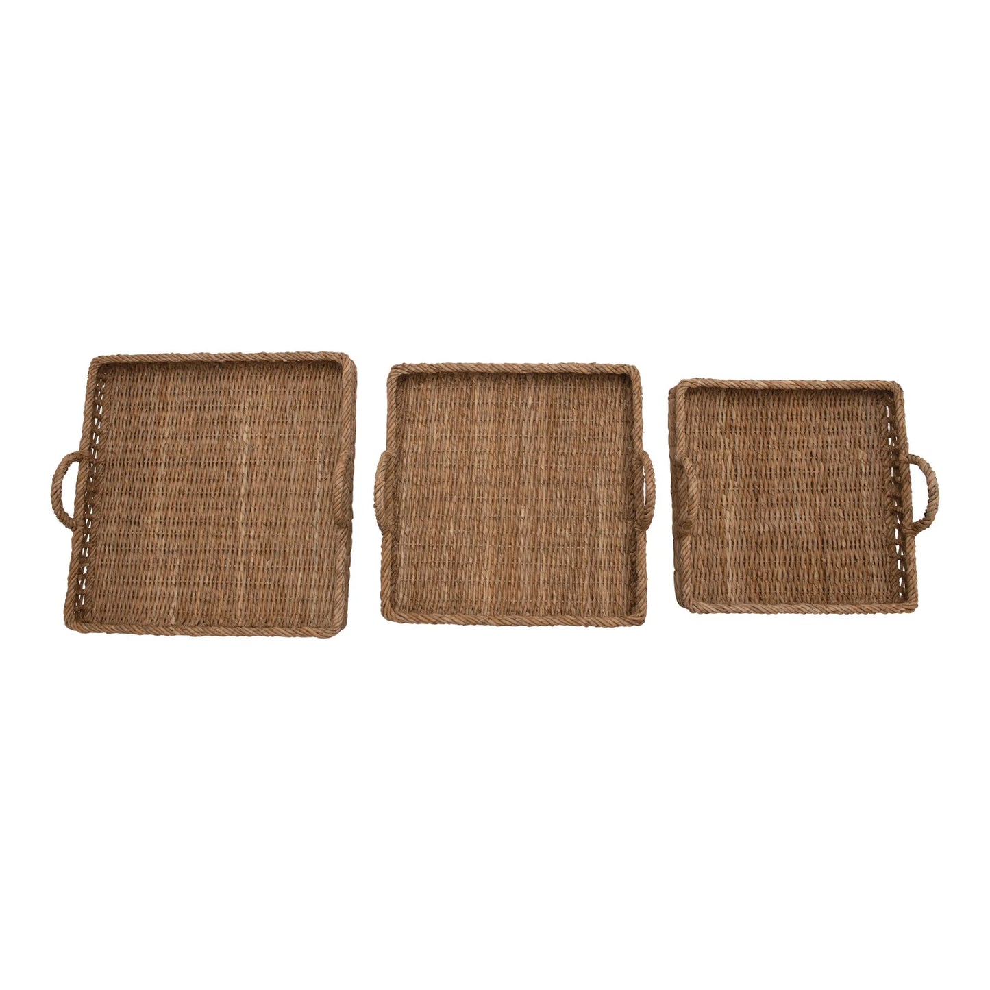 Square Hand-woven Trays