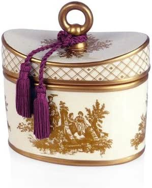 Rhubarb Pear Candle Toile Container