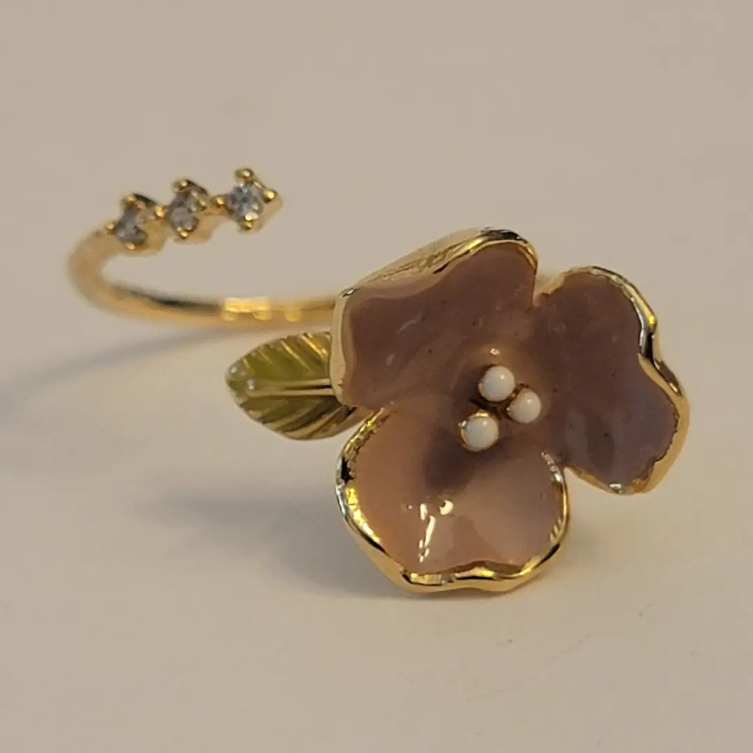 Enamel Flower Ring