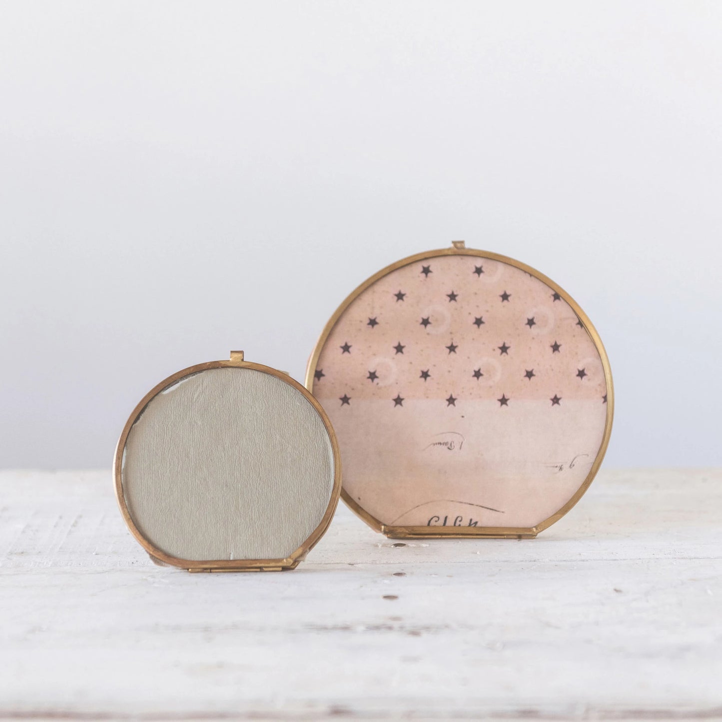 Round Brass Picture Frame