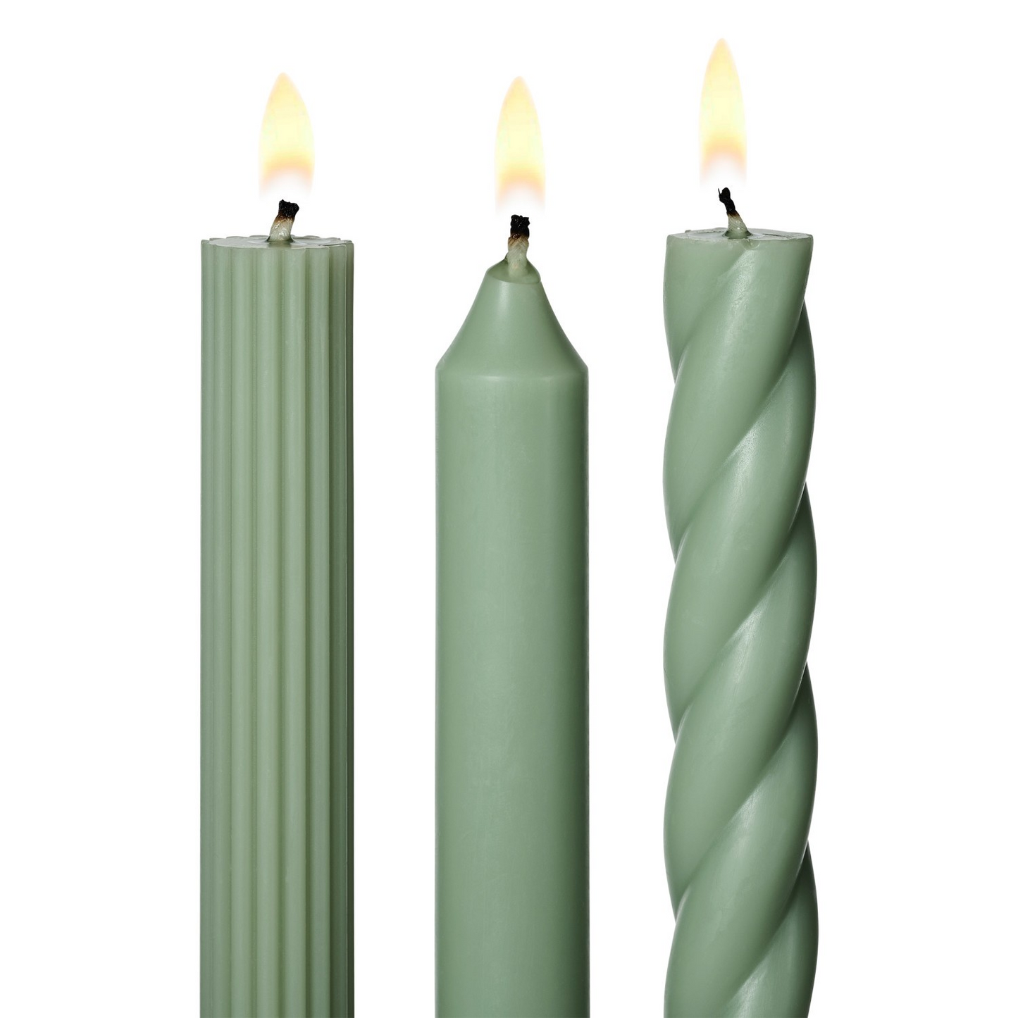 Mix-it-up Taper Candles in Sage