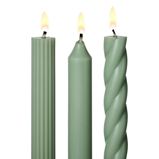 Mix-it-up Taper Candles in Sage