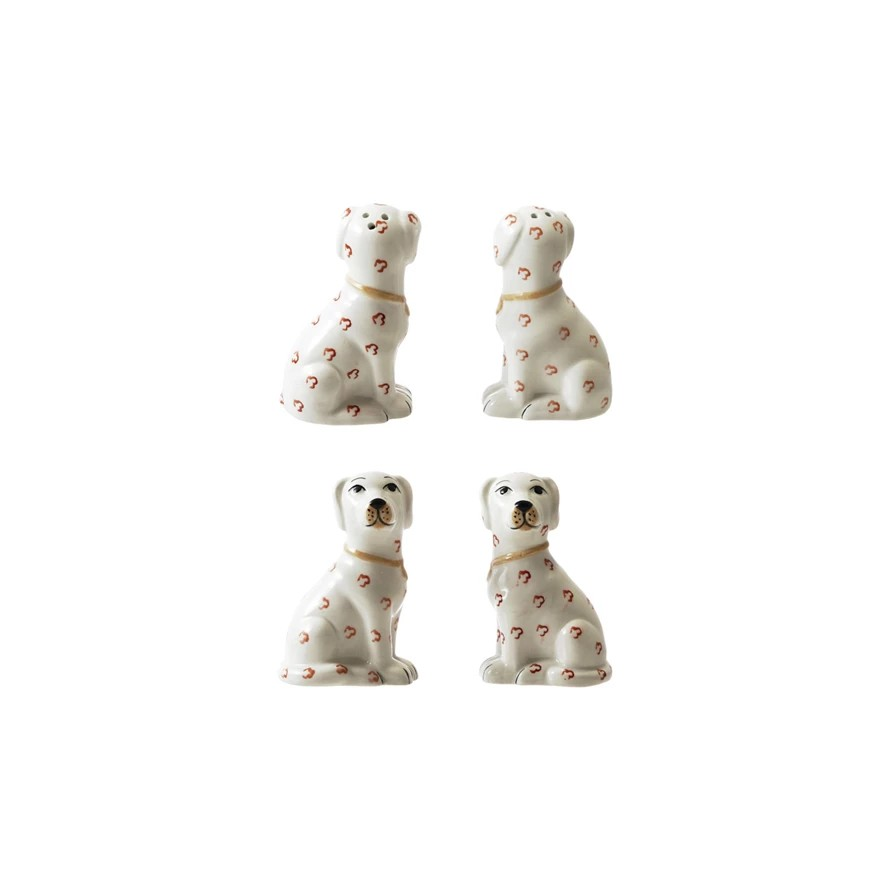 Ceramic Dog Salt and Pepper Shakers