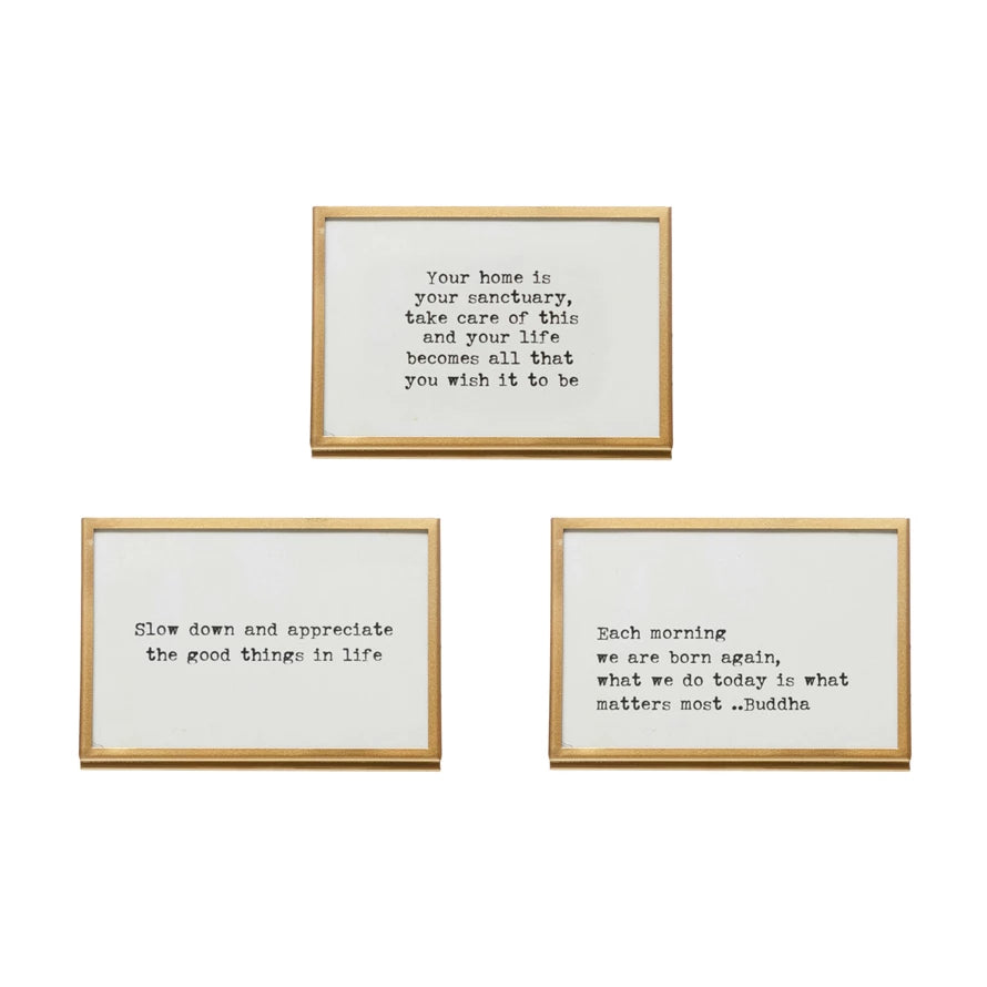 Gold Easel Quotes