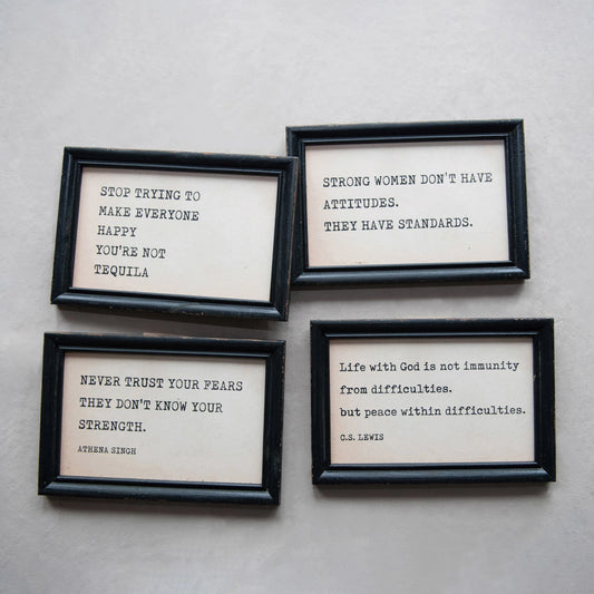 Black Framed Quotes