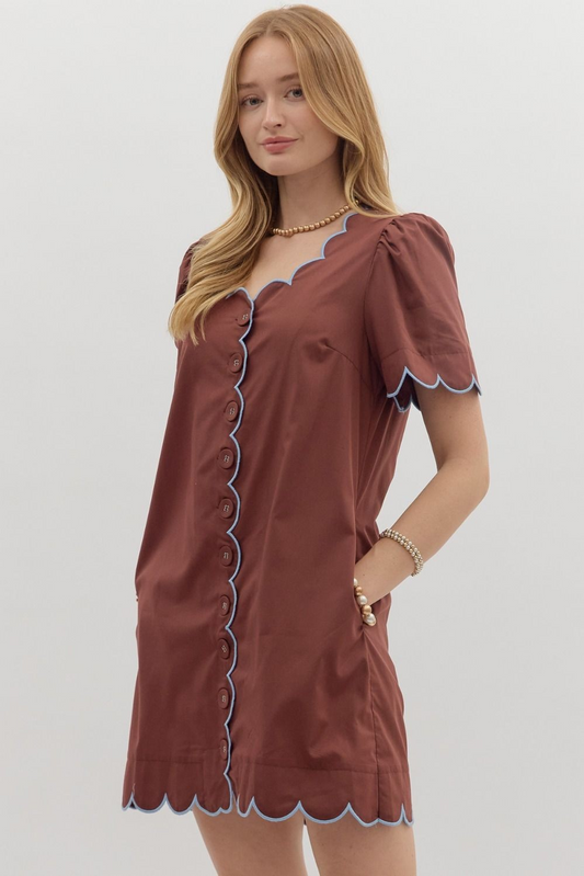 Scallop Dress
