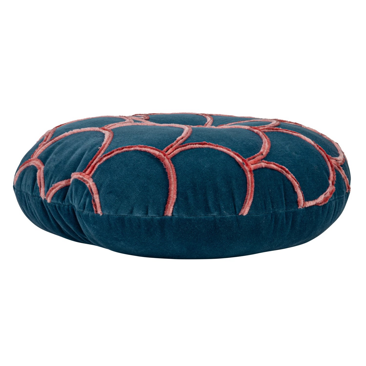 Round Scalloped Pillow