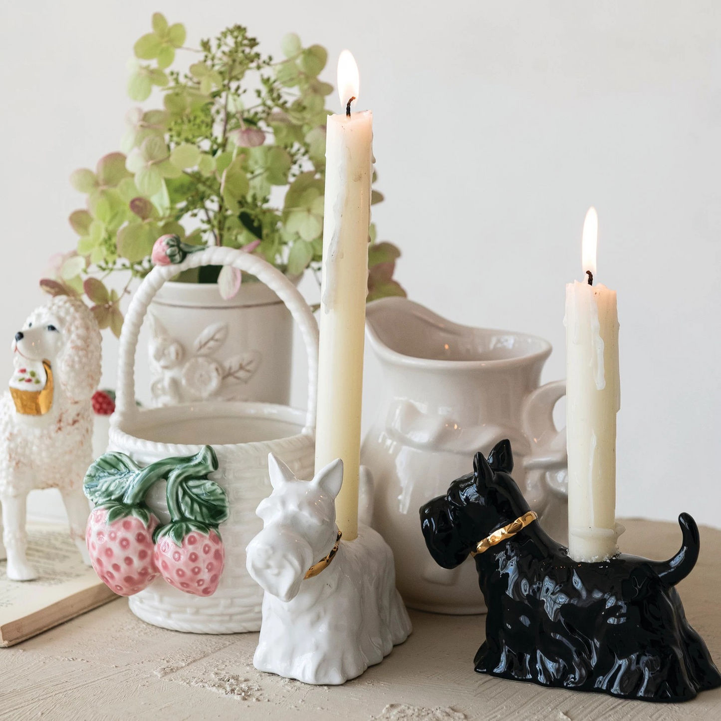 Scottie Dog Taper Holder