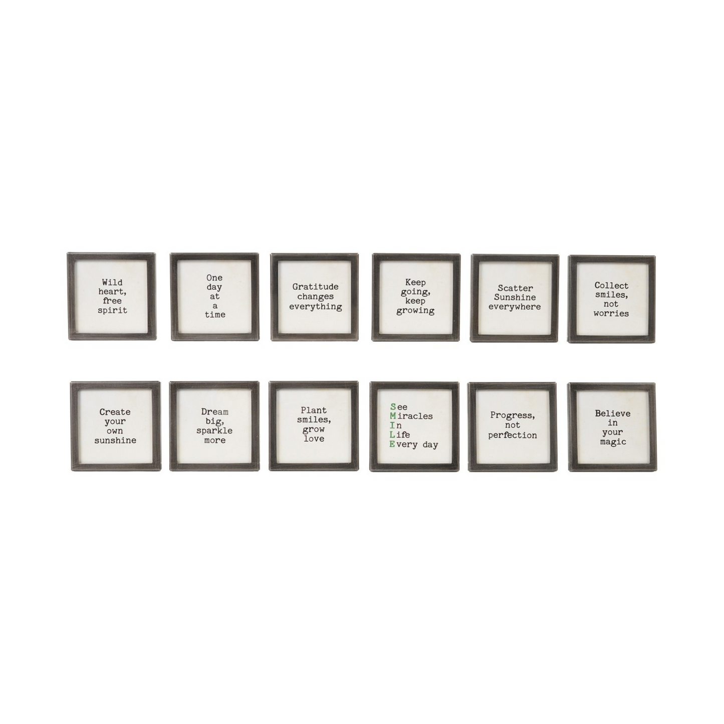 Silver Magnet with Sayings
