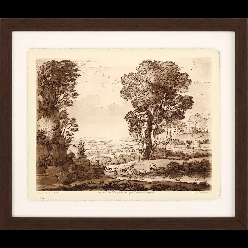 Sephia Pastoral Landscape IV