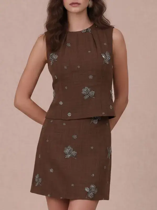 Brownstone Floral Set