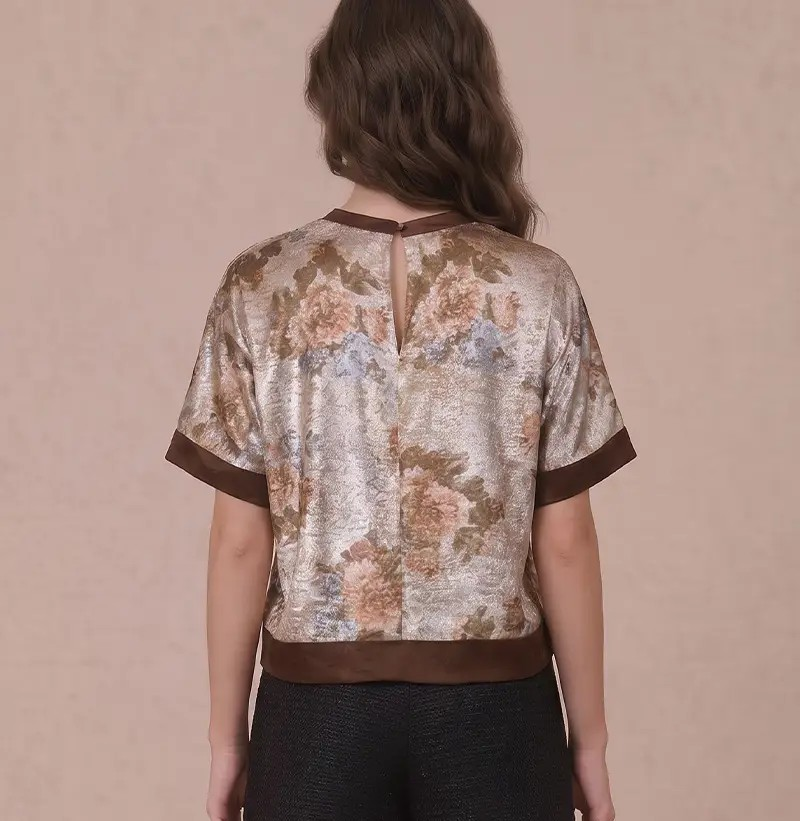 Silver Bloom Top