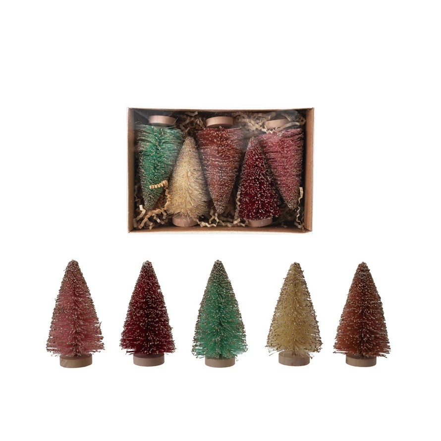 Box Set of Bottle Brush Trees
