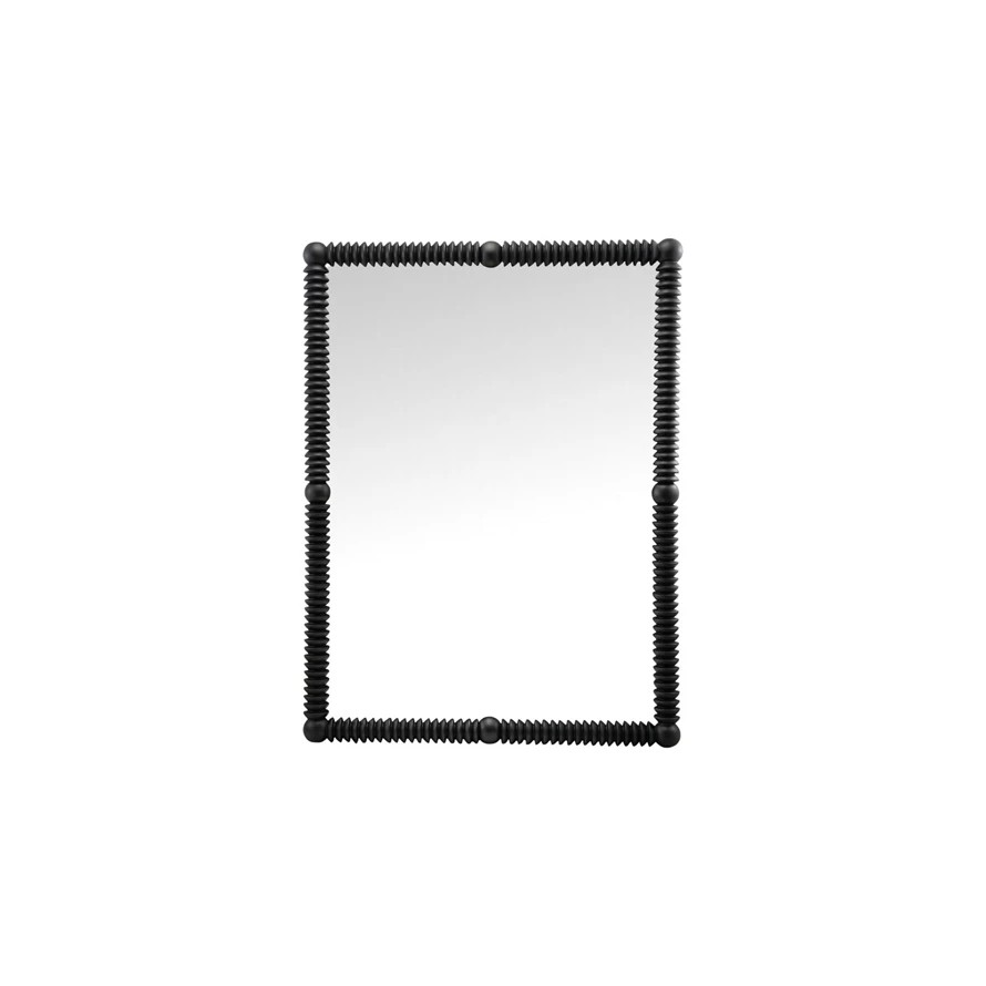 Black Spindle Wall Mirror