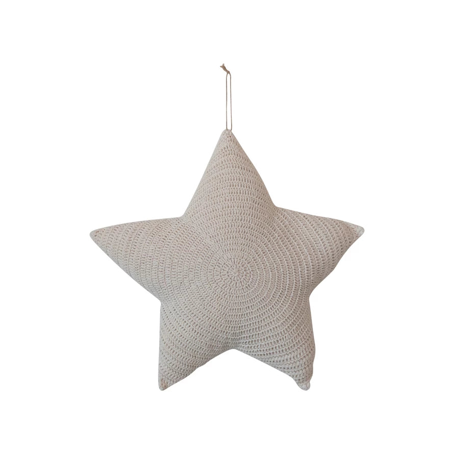 Crochet Star Pillow