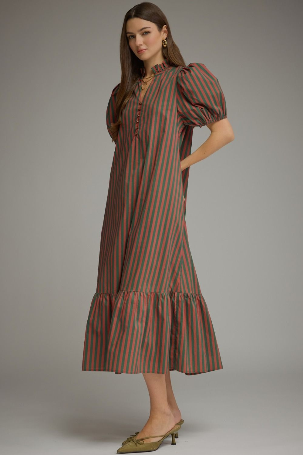 Hunter Striped Midi