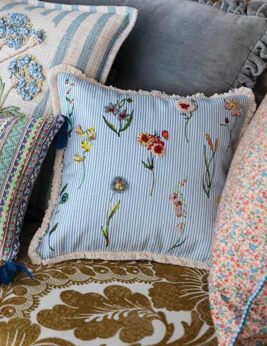 Blue Stripe Pillow