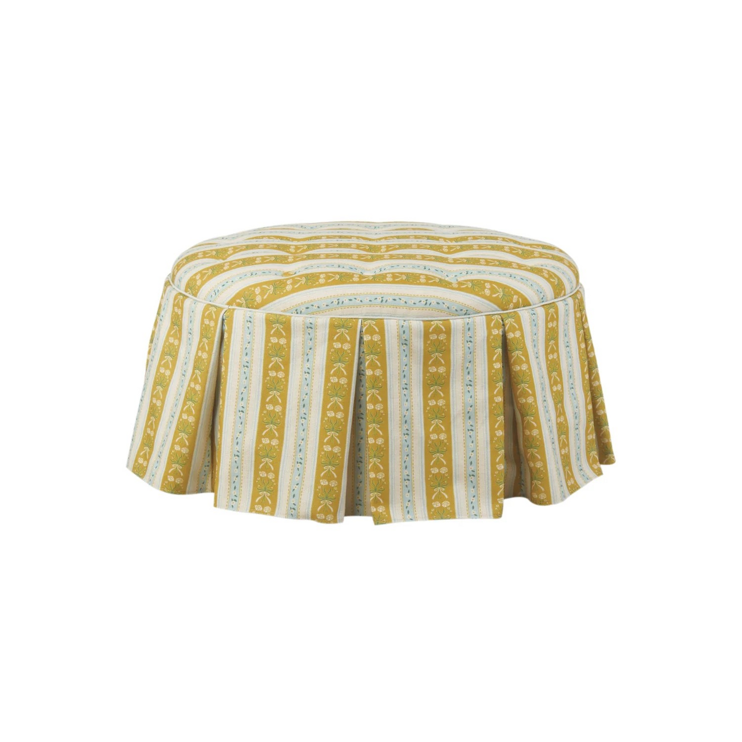 Box Pleat Ottoman