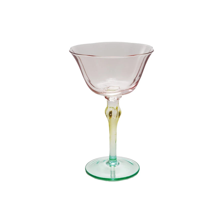 Hand-Blown Stemmed Wine Glass