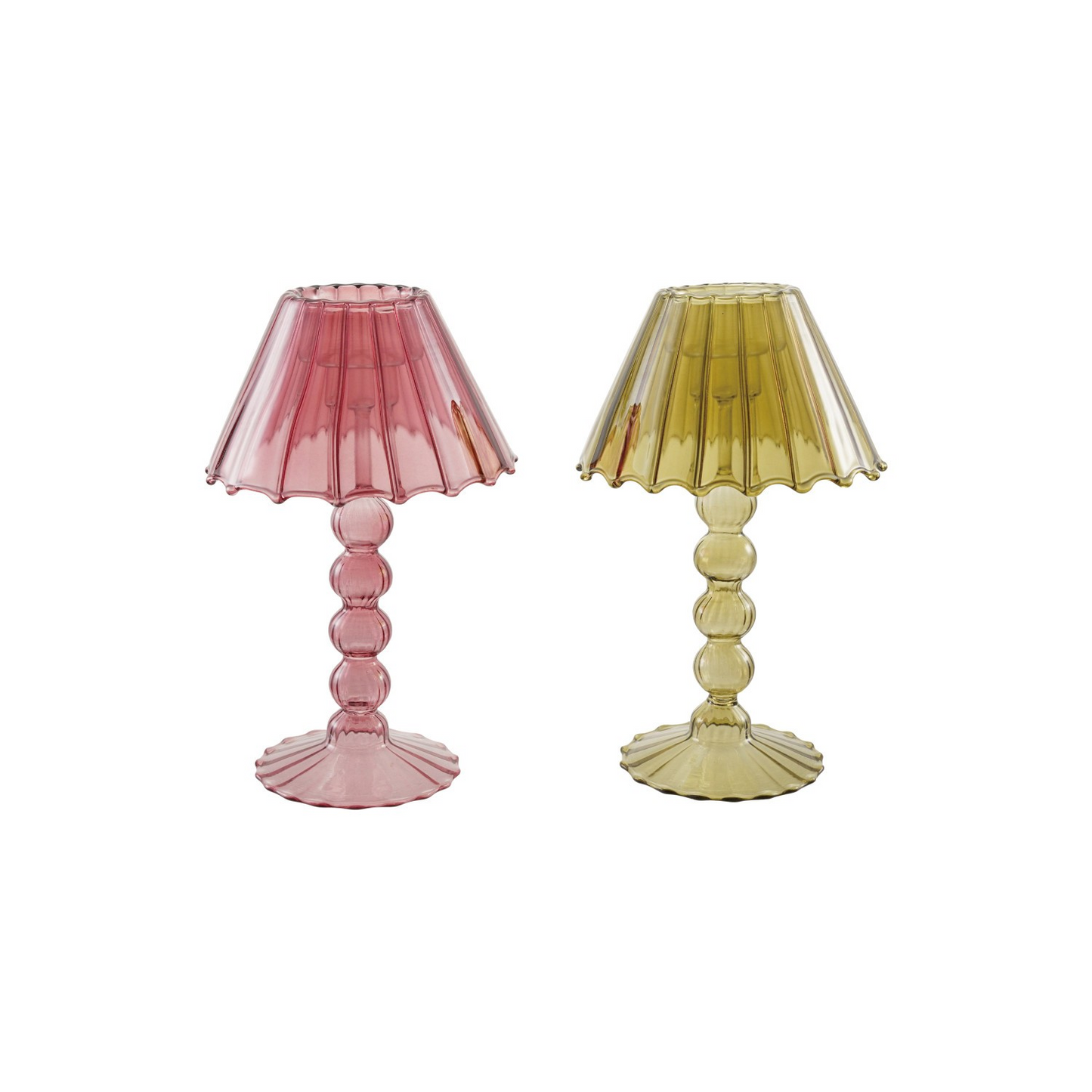 Glass Scalloped Table Tealight