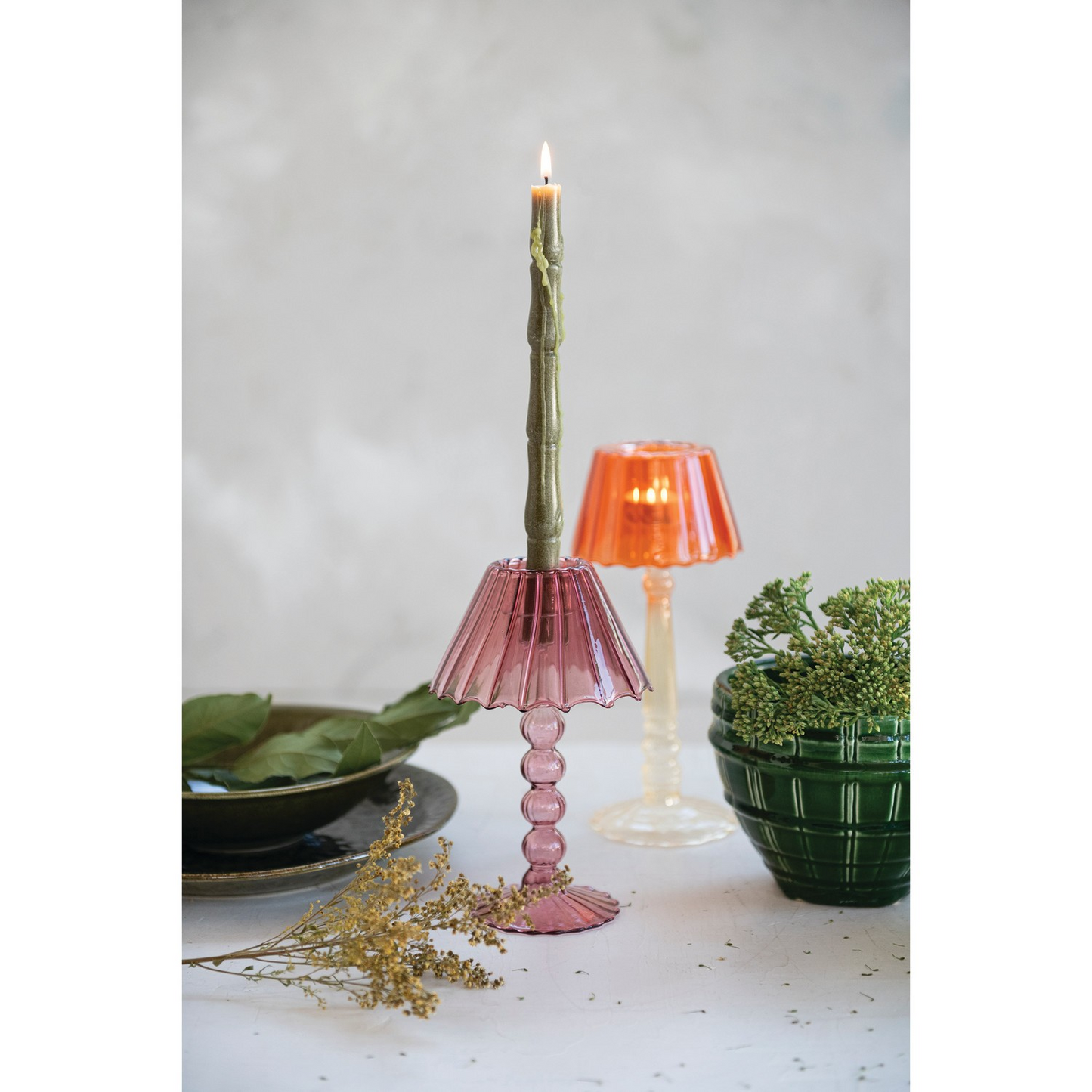Glass Scalloped Table Tealight