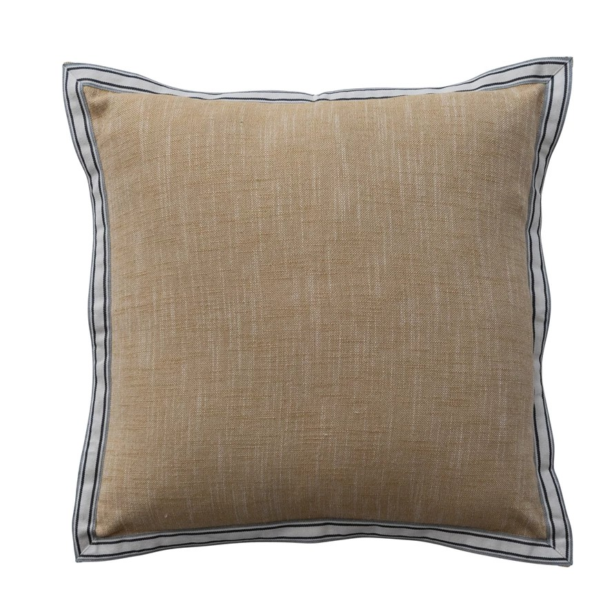 Striped Flange Pillow