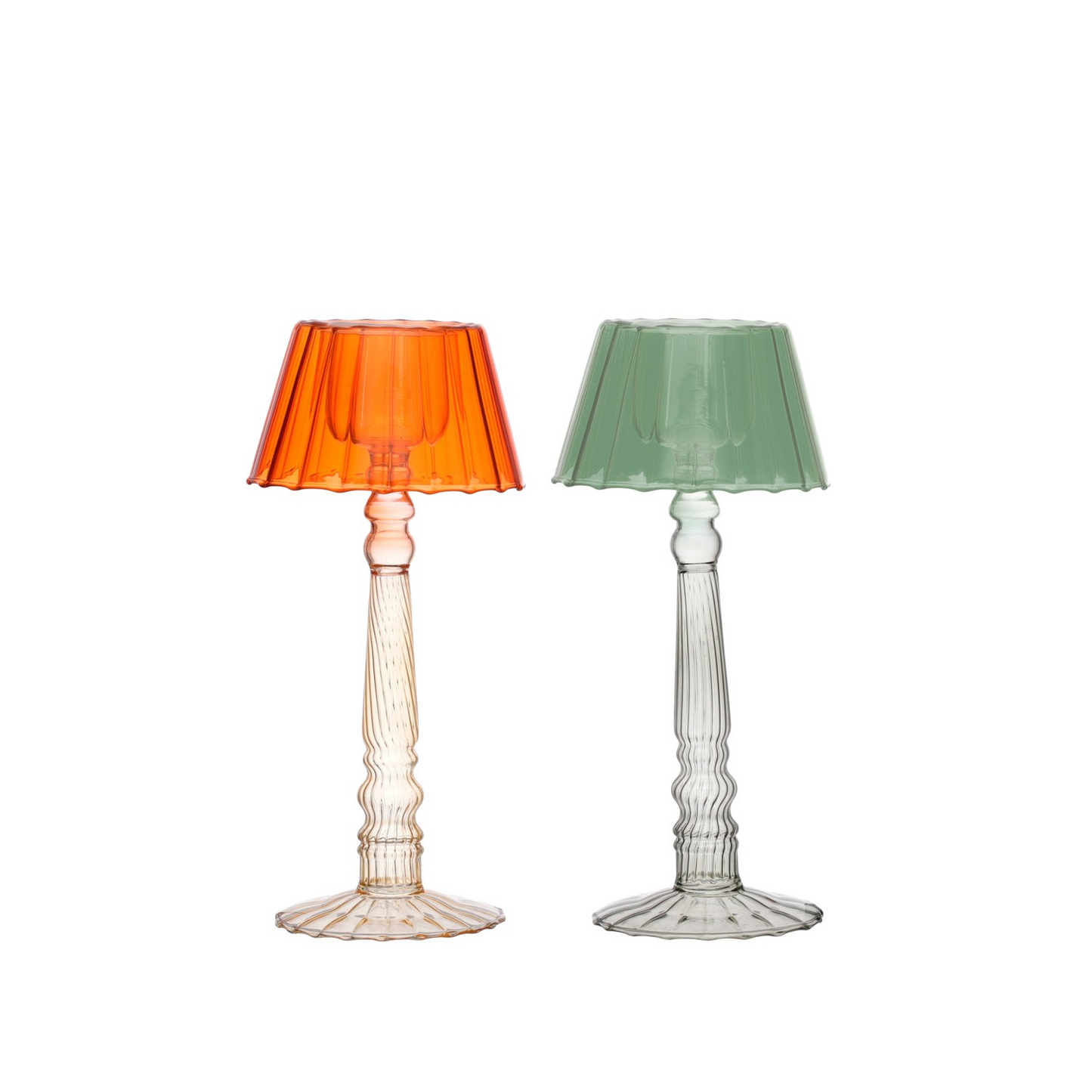 Glass Ribbed Table Tealight