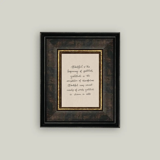 "Thankful for the Beginning" Framed Art