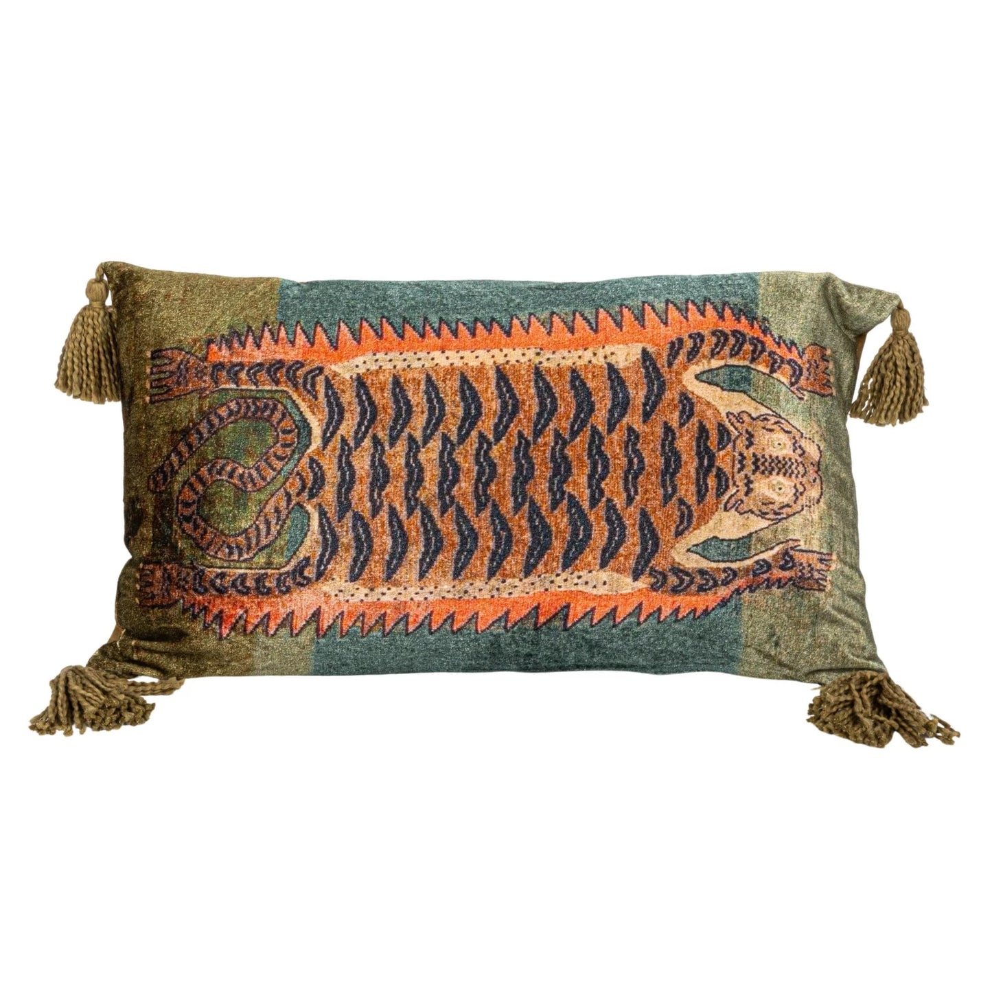 Velvet Tiger Pillow