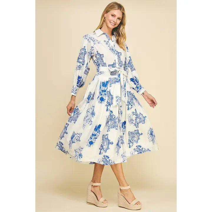 French Toile Dress