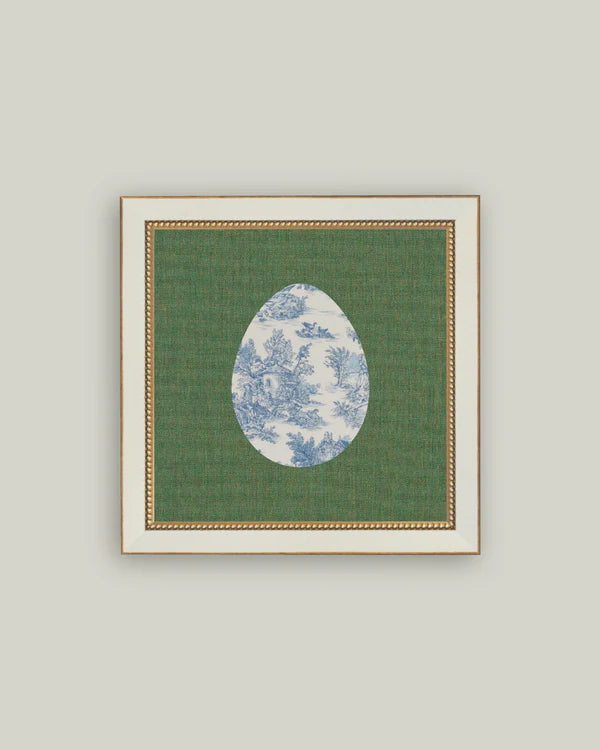 Framed Toile Egg