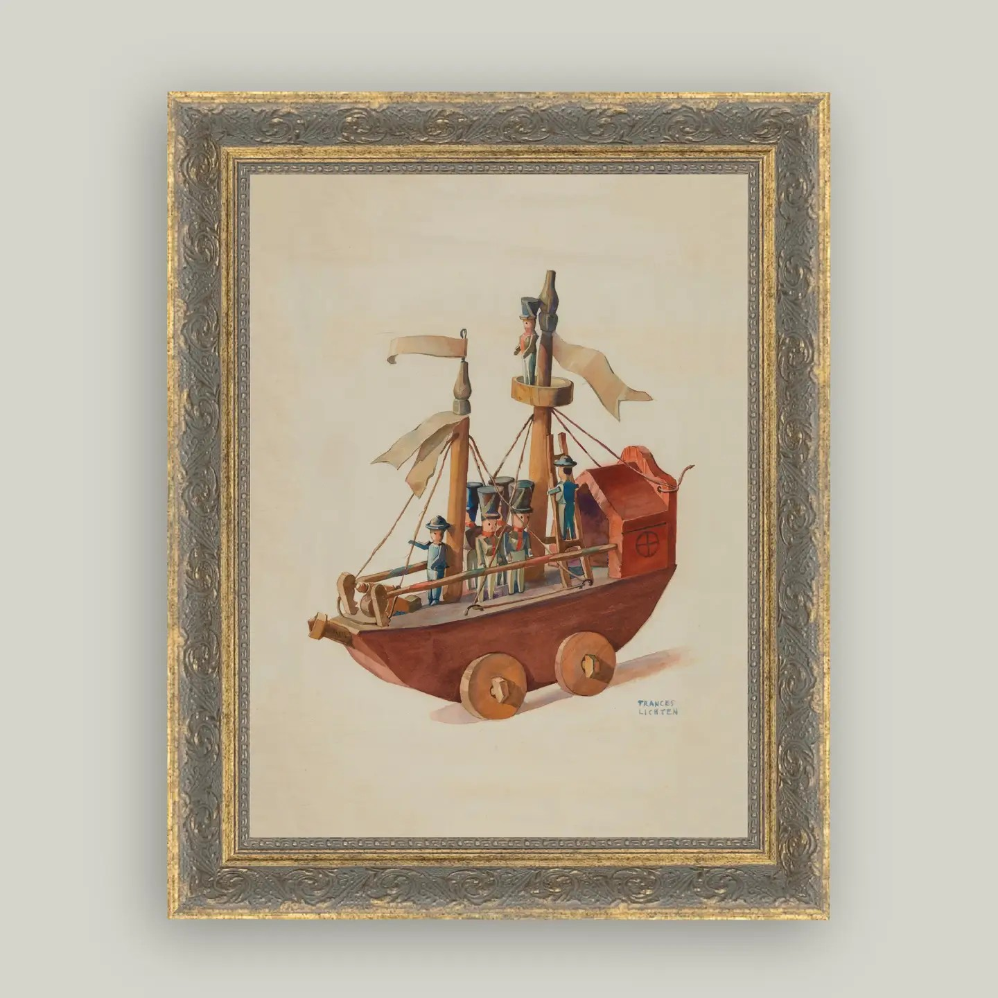 Toymaker Ship Framed Art