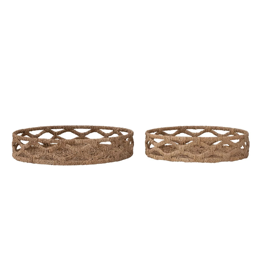 Round Hand-woven Bankuan Trays