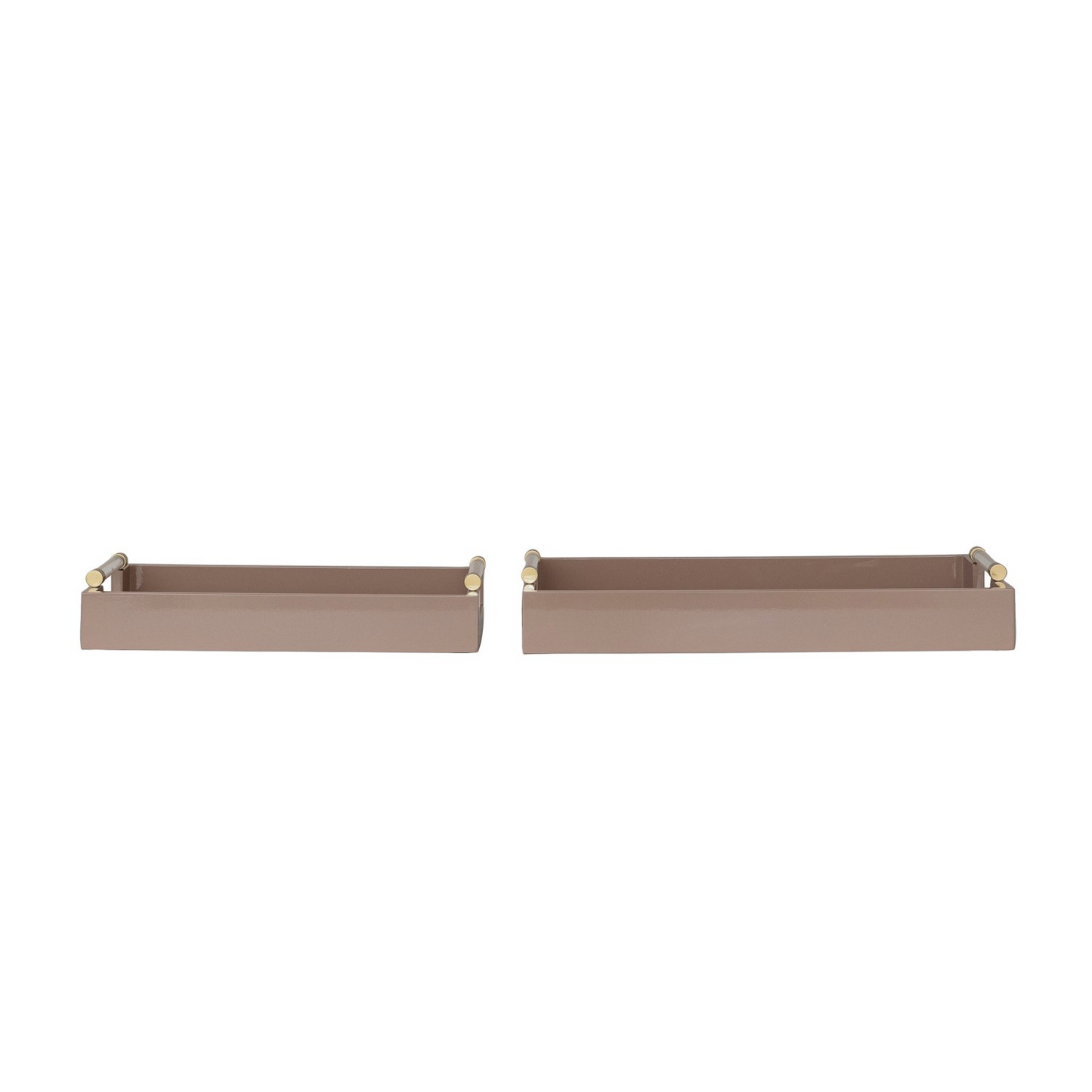 Lacquered Tray with Acrylic Handles