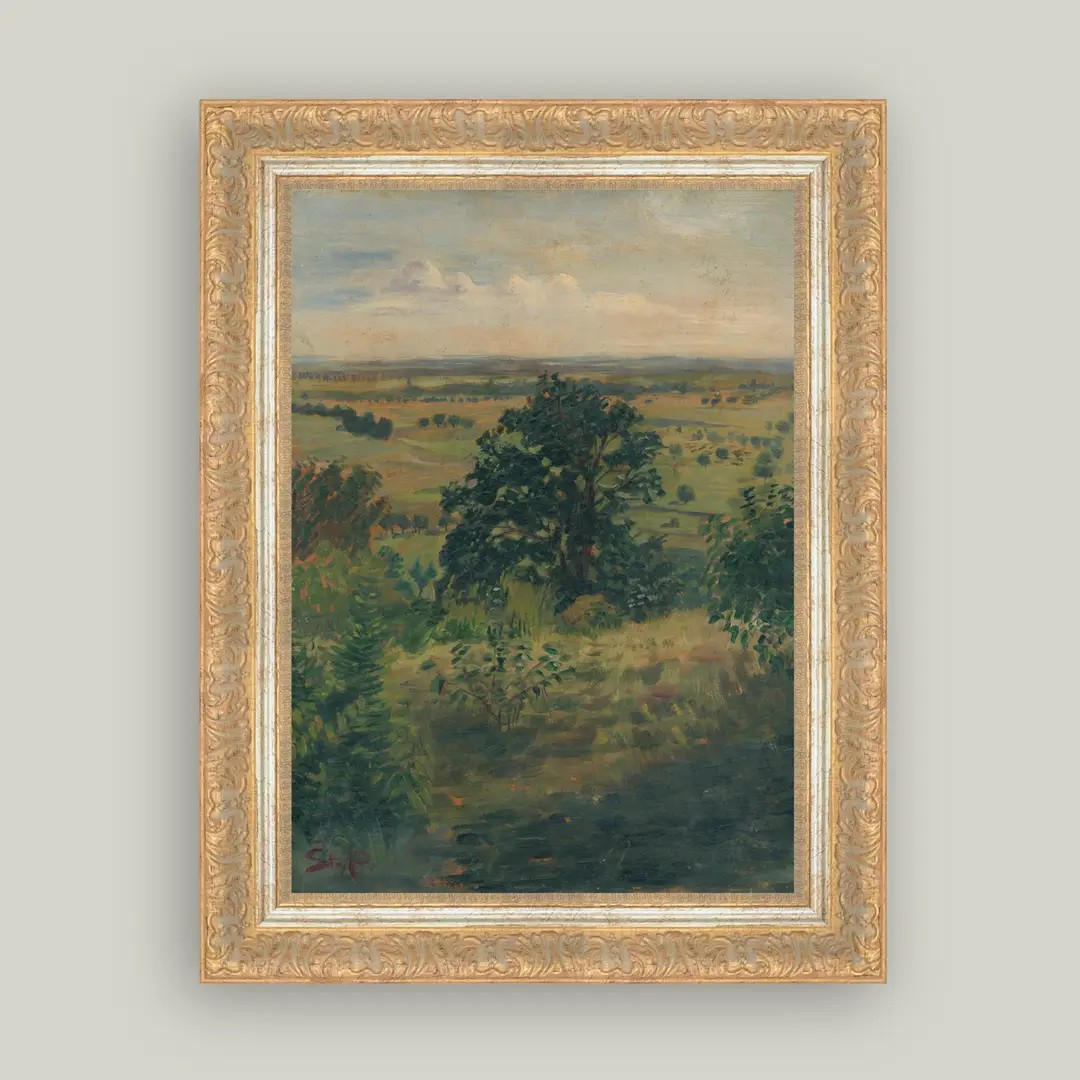 Framed "View of Sur Stefan" Print