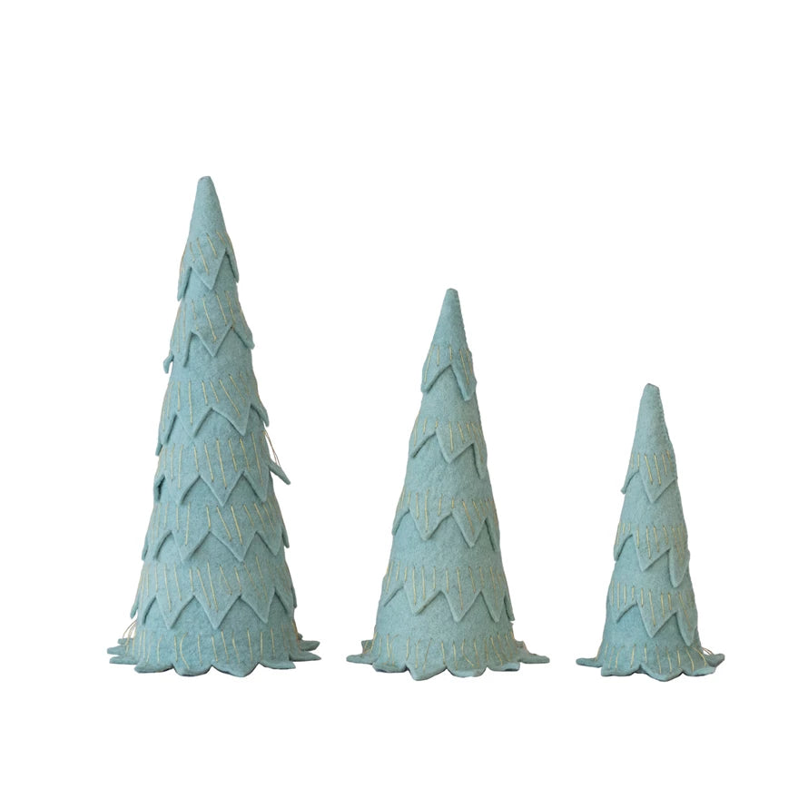 Mint Felt Trees