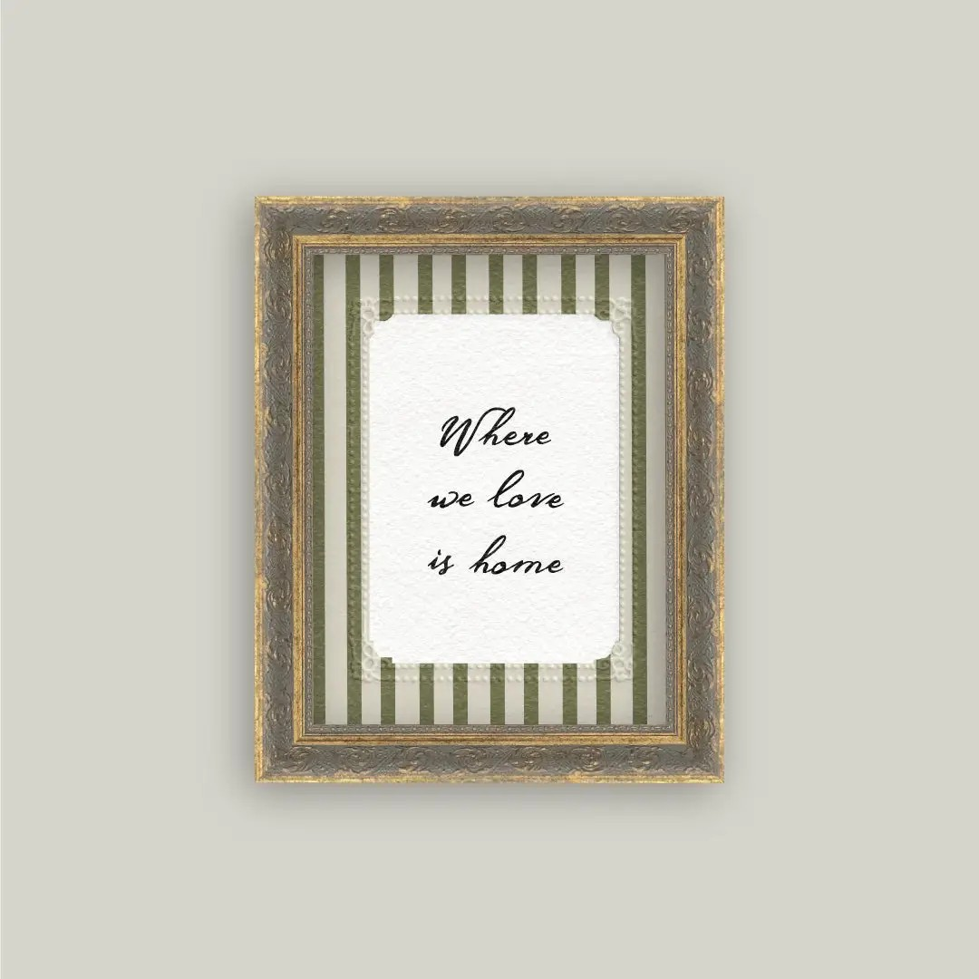 "Where We Love" Framed Art