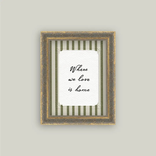 "Where We Love" Framed Art