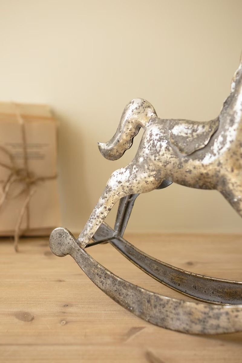 Silver Rocking Horse