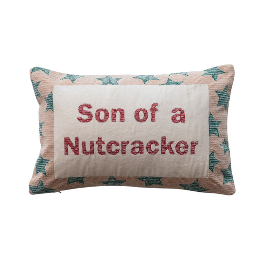"Son of a Nutcracker" Lumbar Pillow