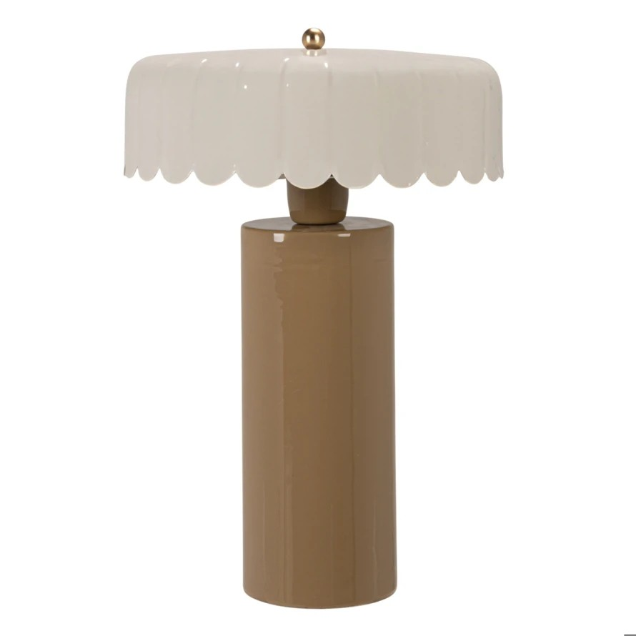Enameled Metal Table Lamp