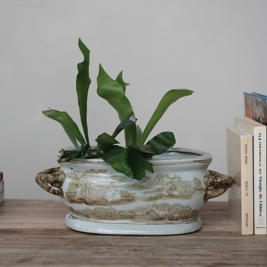 Hand-Painted Landscape Planter