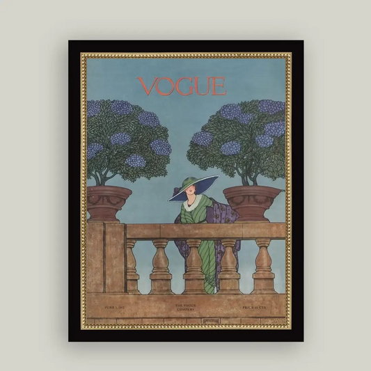 Blue Vouge Print