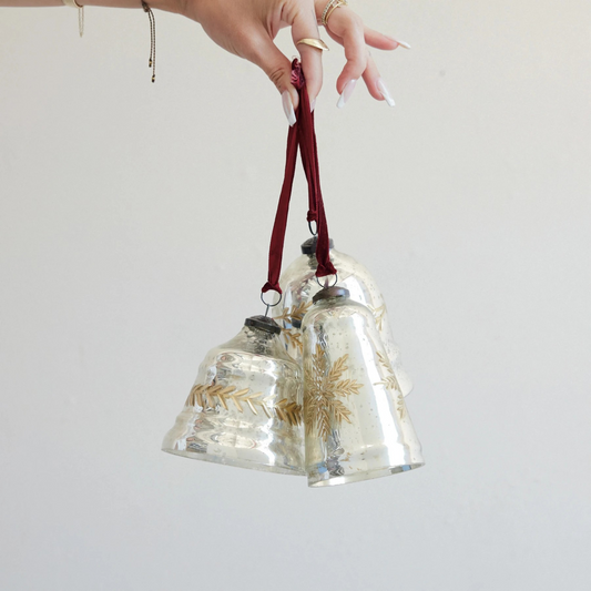 Mercury Glass Bell Ornament