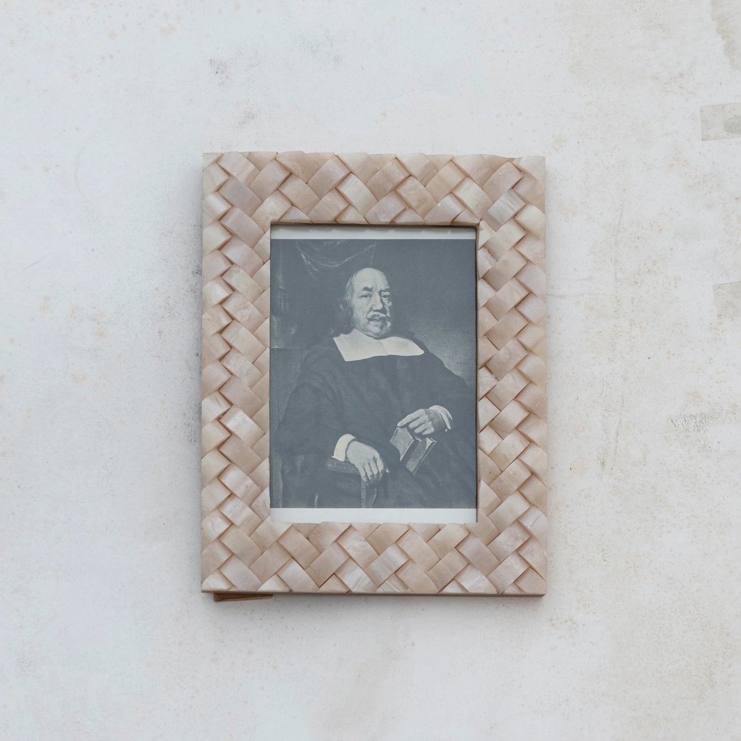 Woven Ivory Picture Frame