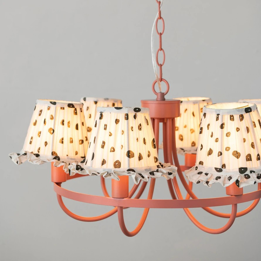 Polka Dot Clip on Lampshade