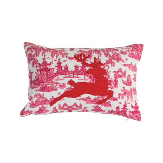 Lumbar Chinois Christmas Pillow