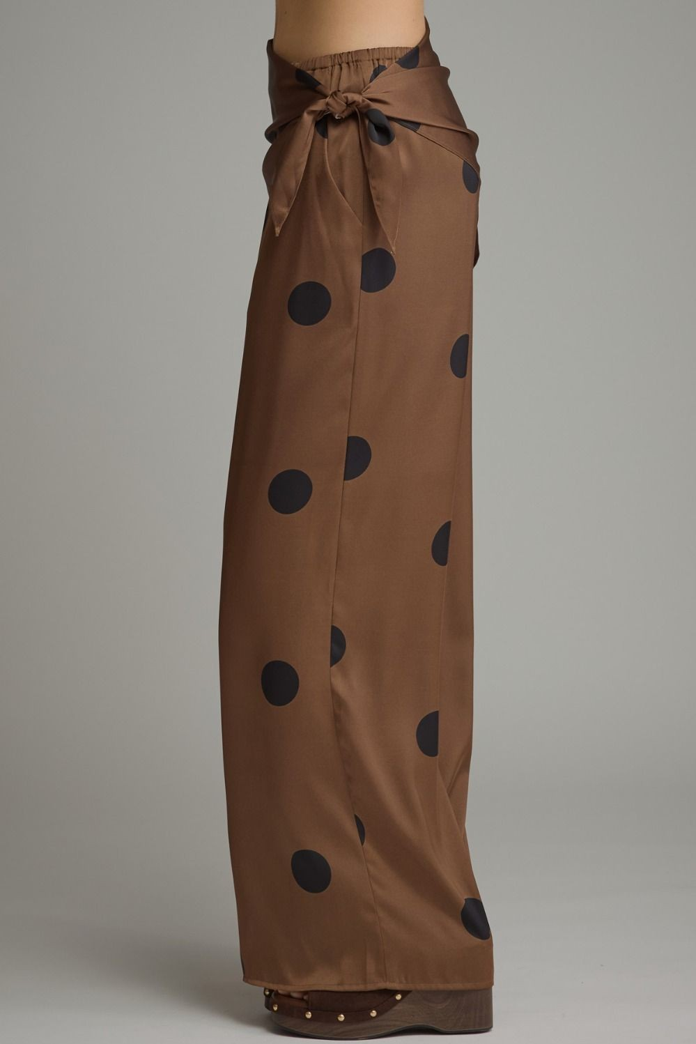 Polka Dot Satin Pants