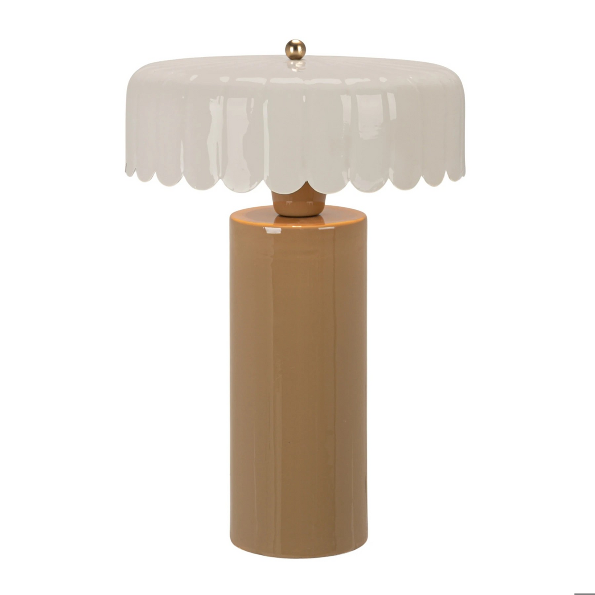 Enameled Metal Table Lamp